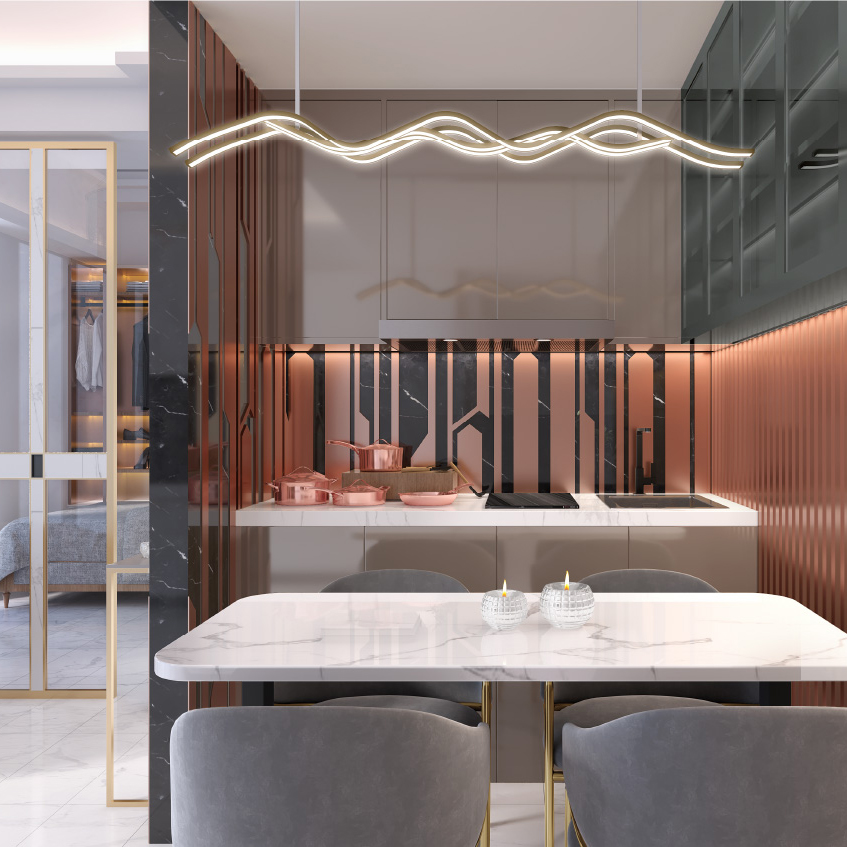 Rendering |  Theme: Luxe (applicable to Flat C of 9th to 25th Floor, the design is for reference only)